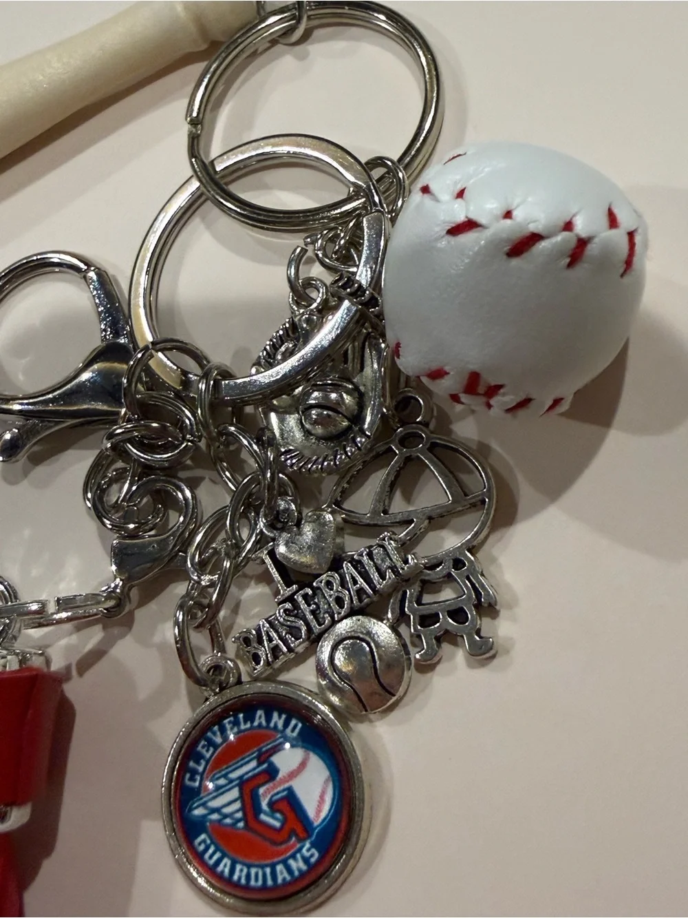 Cleveland Guardians Hanging Charm Keychain